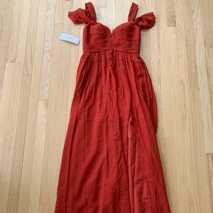 Azazie Rust Color Bridesmaids Dress Sz 6